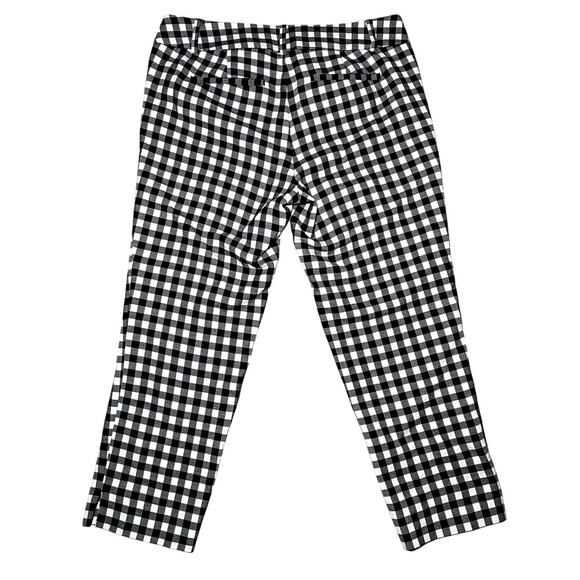 The Loft - Marisa Black and White Gingham Capri Pants - Size 2 Petite - Picture 2 of 9